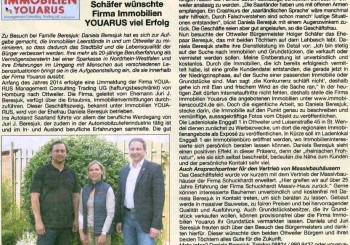 Kooperation mit Immobilien YOUARUS